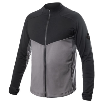 Pánská mikina  SENSOR COOLMAX THERMO  celozip steel gray/černá