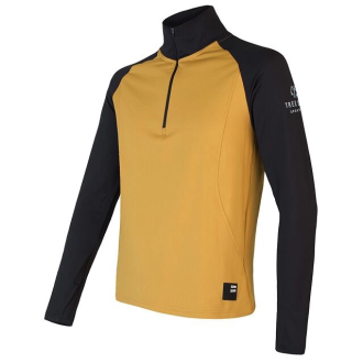 Pánská mikina   SENSOR COOLMAX THERMO zip mustard/černá