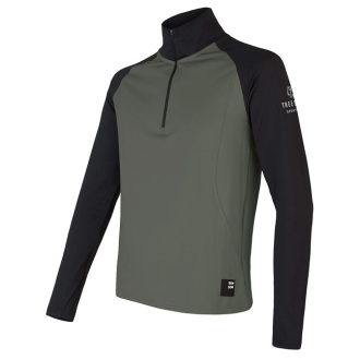 Pánská mikina  SENSOR COOLMAX THERMO zip olive green/černá