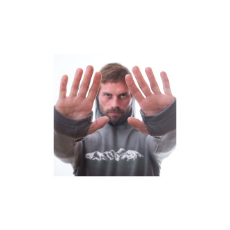 Pánská mikina SENSOR MERINO UPPER MOUNTAINS klokanka šedá