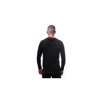 Pánská mikina SENSOR MERINO UPPER RJ klokanka černá