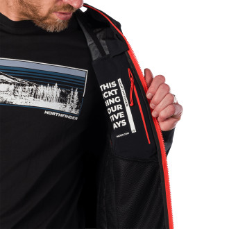 Pánská turistická bunda Northfinder AMBROSE black/black