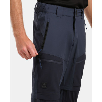 Pánské outdoorové odepínací kalhoty Kilpi HOSIO-M tmavě modrá