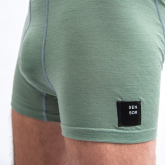 Pánské trenky SENSOR MERINO CORDURA basil green