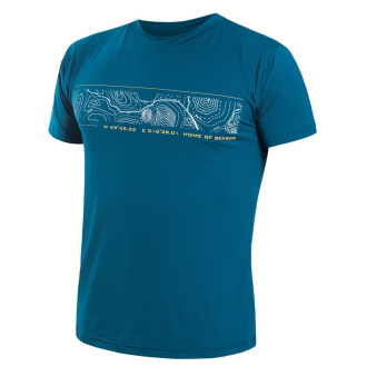 Pánské triko SENSOR COOLMAX TECH GPS safír