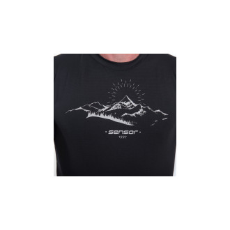 Pánské triko SENSOR COOLMAX TECH MOUNTAINS 98 černé