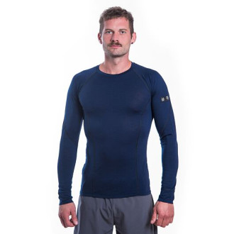 Pánské triko SENSOR MERINO ACTIVE dl.rukáv deep blue