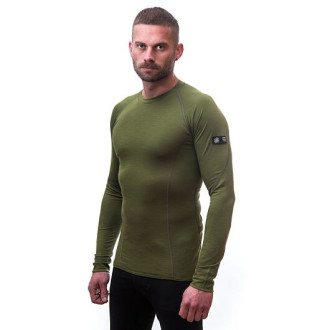 Pánské triko SENSOR MERINO ACTIVE dl.rukáv safari green