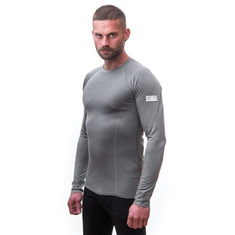 Pánské triko SENSOR MERINO ACTIVE dl.rukáv sv.šedá