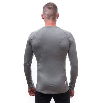 Pánské triko SENSOR MERINO ACTIVE dl.rukáv sv.šedá