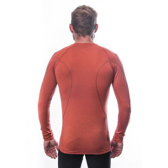 Pánské triko SENSOR MERINO ACTIVE dl.rukáv terracotta