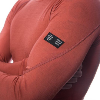 Pánské triko SENSOR MERINO ACTIVE dl.rukáv terracotta
