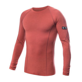 Pánské triko SENSOR MERINO ACTIVE dl.rukáv terracotta