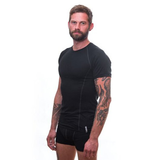 Pánské triko SENSOR MERINO ACTIVE kr.rukáv černá