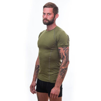 Pánské triko SENSOR MERINO ACTIVE kr.rukáv safari green