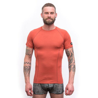 Pánské triko SENSOR MERINO ACTIVE kr.rukáv terracota