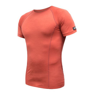Pánské triko SENSOR MERINO ACTIVE kr.rukáv terracota