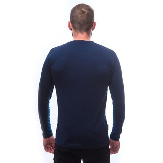 Pánské triko SENSOR MERINO ACTIVE MOUNTAINS dl.rukáv deep blue