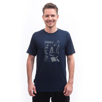 Pánské triko SENSOR MERINO ACTIVE OUTSIDE kr.rukáv deep blue