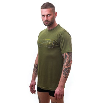Pánské triko SENSOR MERINO ACTIVE TRACK kr.rukáv safari green