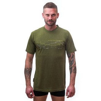 Pánské triko SENSOR MERINO ACTIVE TRACK kr.rukáv safari green