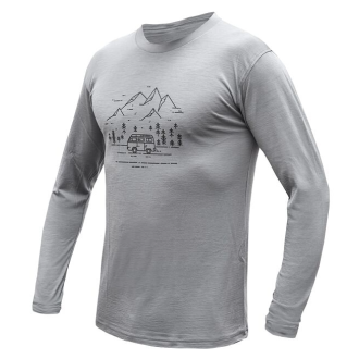 Pánské triko SENSOR MERINO ACTIVE VAN LIFE dl.rukáv šedá
