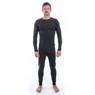 Pánské triko SENSOR MERINO BOLD dl.rukáv anthracite gray