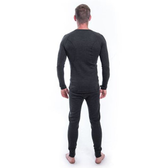Pánské triko SENSOR MERINO BOLD dl.rukáv anthracite gray