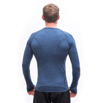 Pánské triko SENSOR MERINO BOLD dl.rukáv cool blue