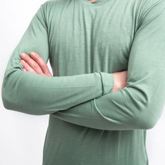 Pánské triko SENSOR MERINO CORDURA dl.rukáv basil green