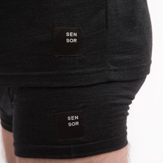 Pánské triko SENSOR MERINO CORDURA kr.rukáv černá
