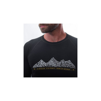 Pánské triko SENSOR MERINO DF ADVENTURE  dl.rukáv černé