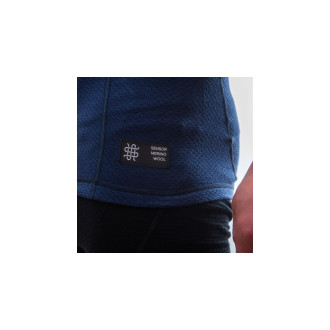 Pánské triko SENSOR MERINO DF dl.rukáv deep blue