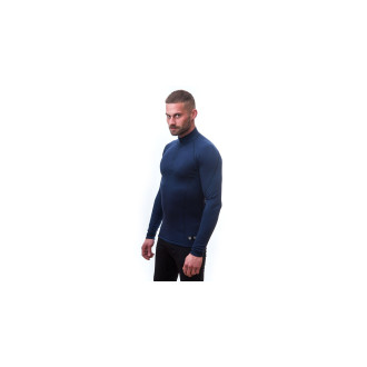 Pánské triko SENSOR MERINO DF ZIP deep blue
