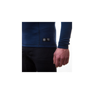 Pánské triko SENSOR MERINO DF ZIP deep blue