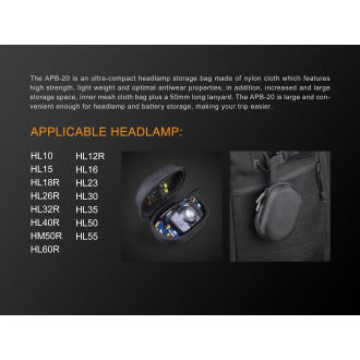 Pouzdro APB-20 pro čelovky Fenix