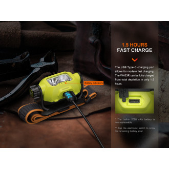 Pracovní nabíjecí čelovka WH23R