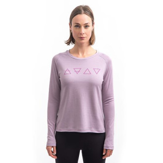 Dámské triko SENSOR MERINO BLEND ELEMENTS dl.rukáv mystic violet