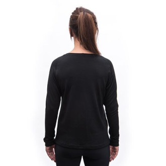 Dámské triko SENSOR MERINO BLEND STONE dl.rukáv černá