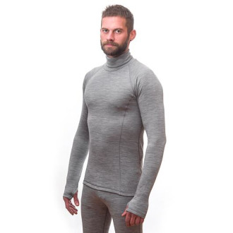 Pánské triko SENSOR MERINO BOLD dl.rukáv roll neck gray