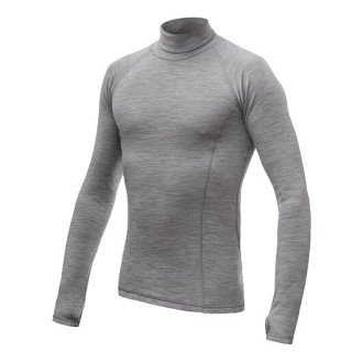 Pánské triko SENSOR MERINO BOLD dl.rukáv roll neck gray