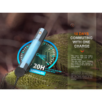 Svítilna s powerbankou Fenix E-CP modrá