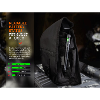 Taktické pero Fenix T6 s LED svítilnou modrá