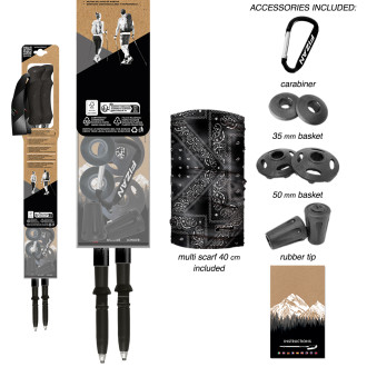 Trekové hole Fizan Compact MS black