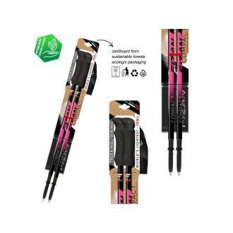 Trekové hole Fizan Compact Ocean pink