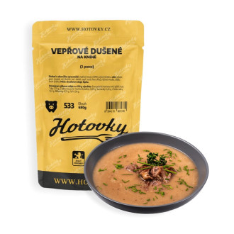 Vepřové dušené na kmíně (2 porce)