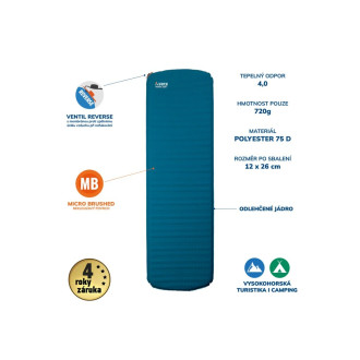 YATE TREKKER SHORT modrá /šedá Samonafukovací karimatka