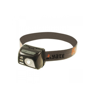 YATE VEGA Čelová lampa černá